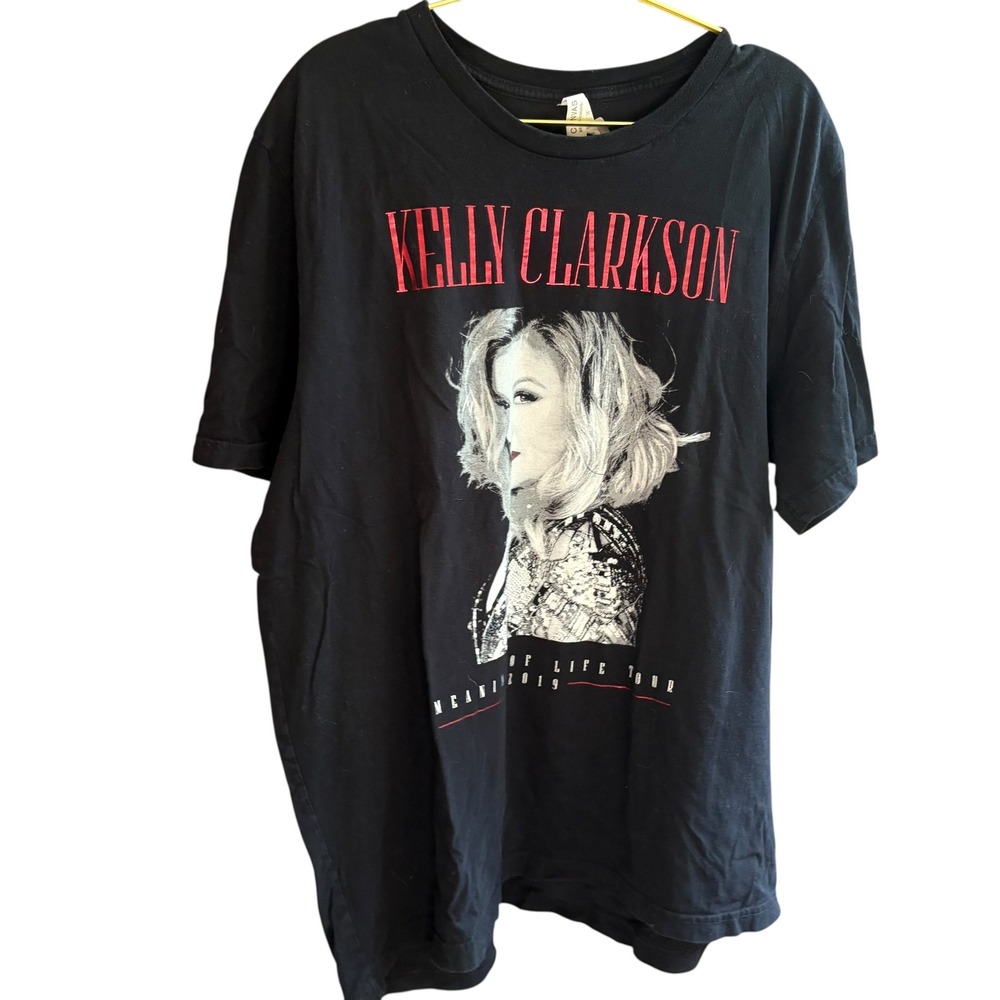 Bella Canvas Kelly‎ Clarkson Meaning of Life Tour T-Shirt Black 2XL